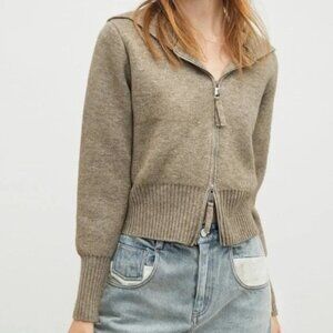 J.ING Woman's, Double Zip, Soft Knit, Hoodie Sweater